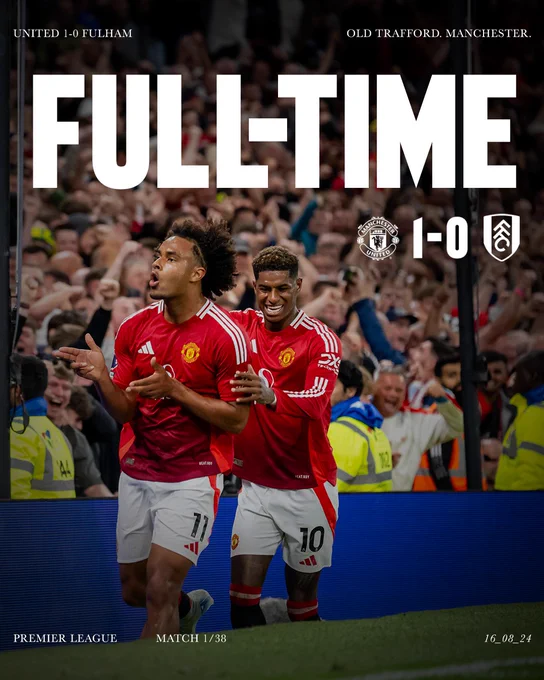 Full-time: United 1-0 Fulham