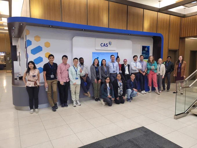 Group photo at CAS headquarters
