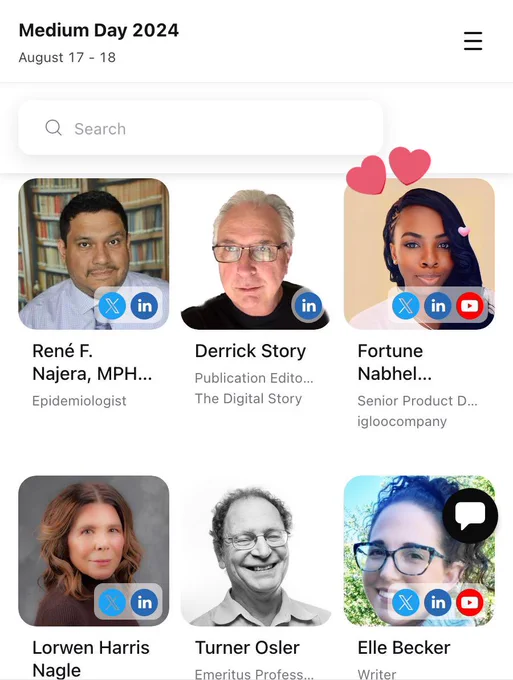 Speakers at Medium Day 2024