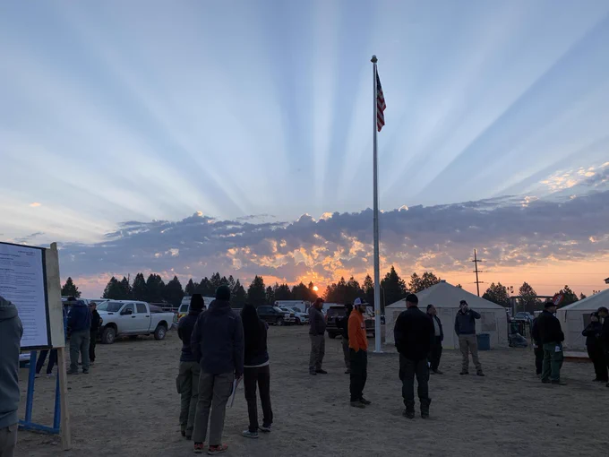 Sunrise at the Battle Mountain Complex ICP August 12, 2024