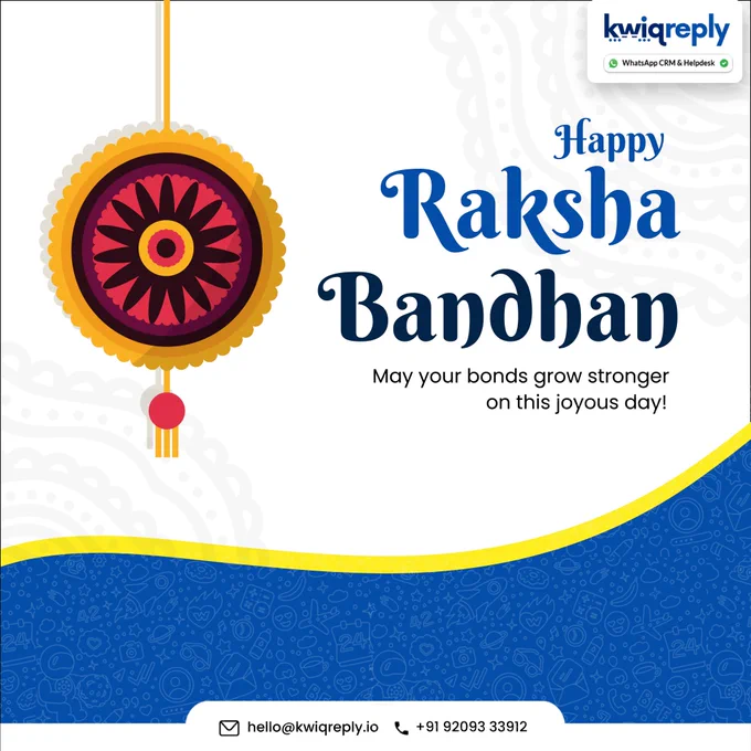 A colorful Rakhi tying ceremony with siblings celebrating Rakshabandhan, symbolizing love and protection.