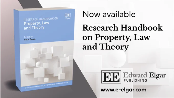 This comprehensive Research Handbook interrogates and offers historical as well as contemporary understandings of property, property law and property theory. Chapters locate the role of property in key theoretical debates and examine property’s place in significant social contexts, covering topics such as Indigenous property, artificial intelligence, cryptoassets, property and the art world, environmentalism and climate change. 