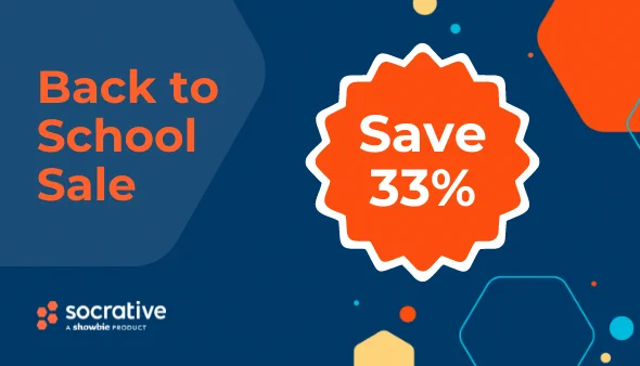 Socrative Back To School Sale - Save 33%