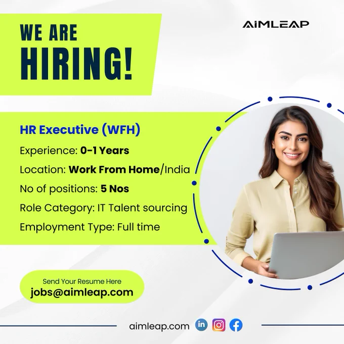HR Executive (WFH)
Experience: 0 to 1 Year (Freshers/Experienced)
Location: Anywhere, India
No of positions: 3 Nos
Industry: IT-Software / Software Services
Role Category: Recruitment / IT Talent sourcing
Education: MBA in HR / Engineering
Salary: 20K- 25K INR per month
Notice Period: Immediate- 2 Weeks

Good to have experience of end - end IT recruitment preferably from IT company.
Experience in sourcing high potential candidates from various online channels like job portals, social media, professional platforms like LinkedIn, etc.
Expertise in Sourcing, Screening and validating candidates based on job descriptions.
Provide exceptional candidate care and ensure that candidates are effectively pre-screened before inclusion into the recruitment process.
Experience on scheduling and coordinating interviews.
Able to meet recruitment expectations. Should possess good communication skills.
Select and qualify candidates based upon skill, cultural, and motivational fit, utilizing behavioral b