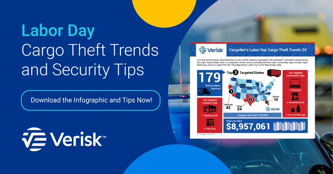 Labor Day Cargo Theft Trends Infographic and Security Tips