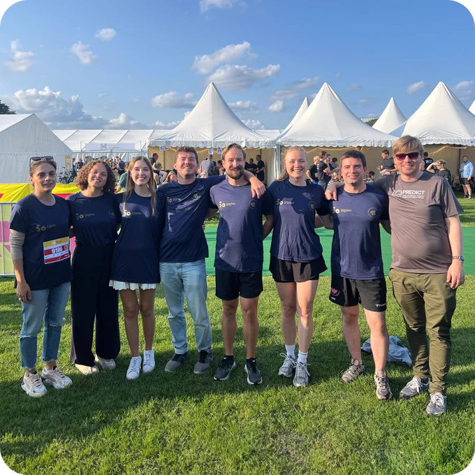 On our running team were Marie Vibeke Vestergaard, Anthony Ebert, Jesus Lominchar, Jonas Rudbæk, and Linéa Bonfils. On our walking team were Anastasia Sandri, Anna-Teresa D'Hooghe, Olivia Anneberg, and Oliver Ducazu 🏁
