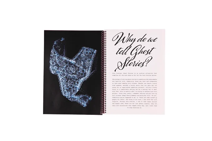 A magazine spread against a black background showing photographs and text with the feature headline 'Modern Graffiti'.