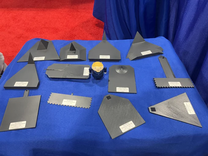 3D AFM probe scale models at NanoAndMore USA no. 1 AFM probes store at ACS Fall 2024 in Denver Colorado