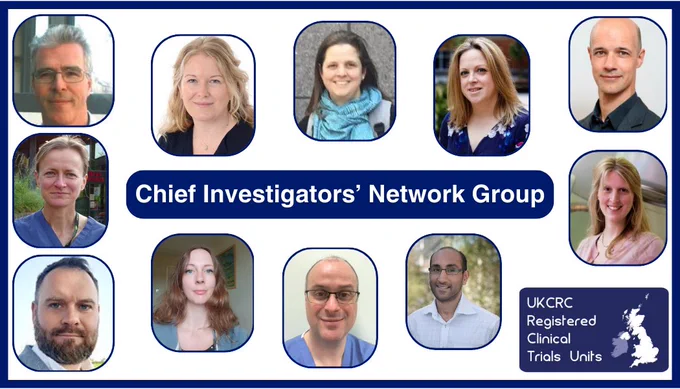 Pictures of the members of the new Chief Investigators' Network Group.

Clockwise from top left: Alastair D Hay, Kerrie Morris, Rona Smith, Amy Ahern, Rustam Al-Shahi Salman, Anna Kirby, Ashwin Dhanda, David Russell, Vikki Wylde, Tom Hellyer, Ceri Battle.
