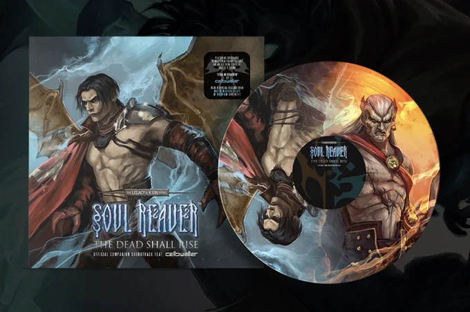 A vinyl of the Dead Shall Rise soundtrack.