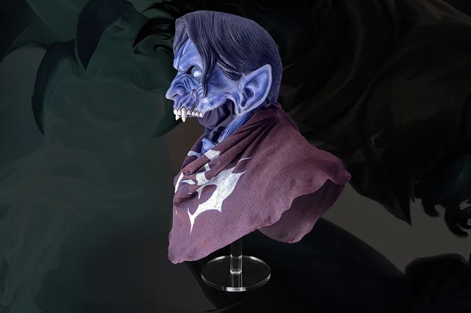 A high-end mask of Raziel from Soul Reaver.