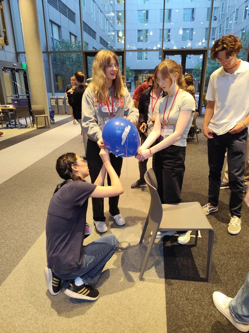 WAS Red Team preparing their ship for flight in the current engineering challenge