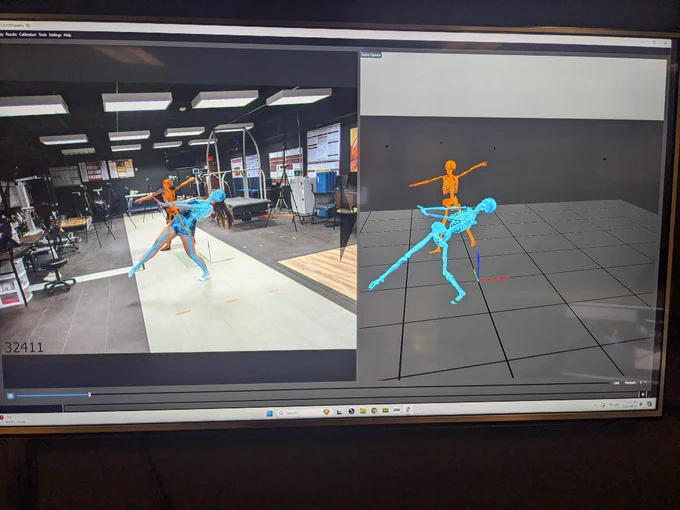 Markerless motion capture system debut!