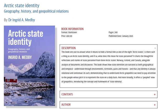 Screenshot of book on website.