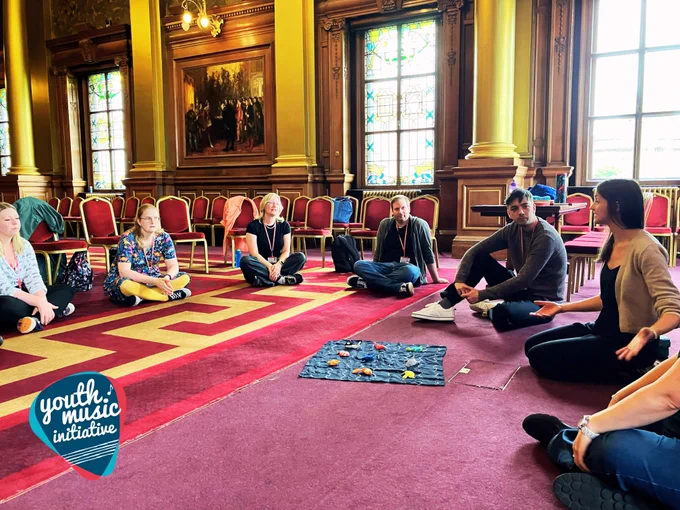 Youth Music Initiative Edinburgh staff training session with EYMS