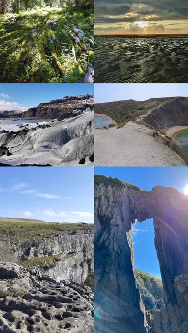 Winning images for the physical geography student photo competition from previous years.