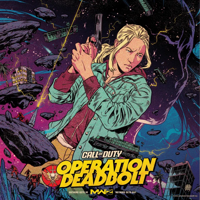 Image showcasing the Call of Duty Modern Warfare Zombies comic series art for Season 5 Reloaded.