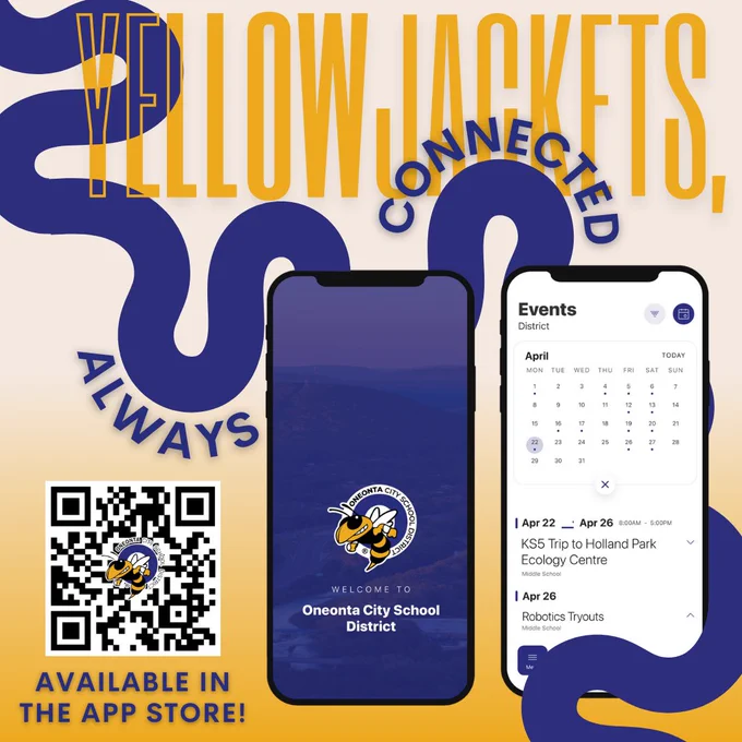 Yellowjackets, Always Connected. Available in the app store!