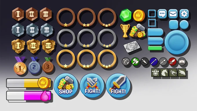 HUD elements game UI