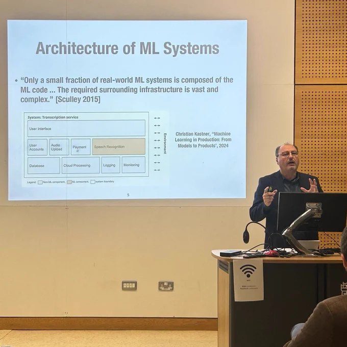 Pictured is Lero Director, Professor Lionel Briand, giving a keynote at IMVIP 2024.