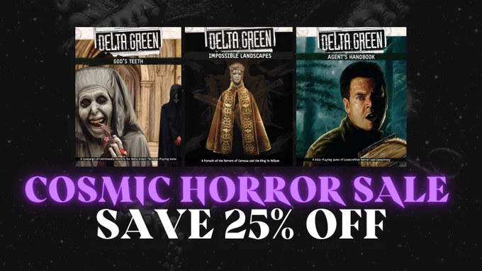 Cosmic Horror Sale at DriveThruRPG.com