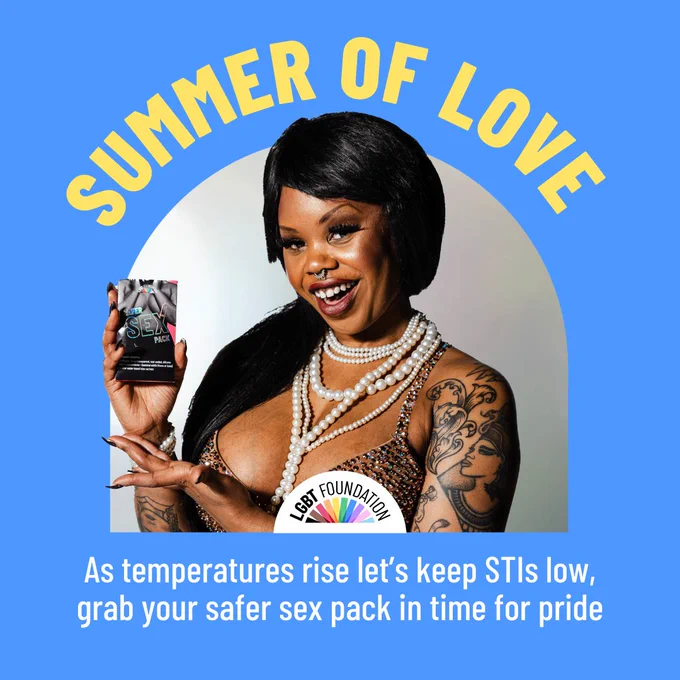 Summer of love. As temperatures rise, let's keep STIs low. Grab your safer sex pack in time for Pride.