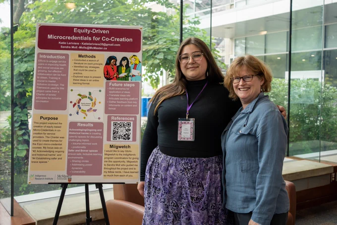 Image of Katie with supervisor Sandra Moll