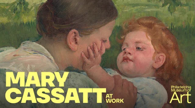Poster for 'Mary Cassatt at Work' at the Philadelphia Museum of Art.