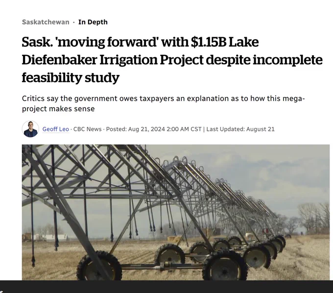 https://www.cbc.ca/news/canada/saskatchewan/sask-moving-forward-with-1-15b-lake-diefenbaker-irrigation-project-despite-incomplete-feasibility-study-1.7296727?__vfz=medium=sharebar