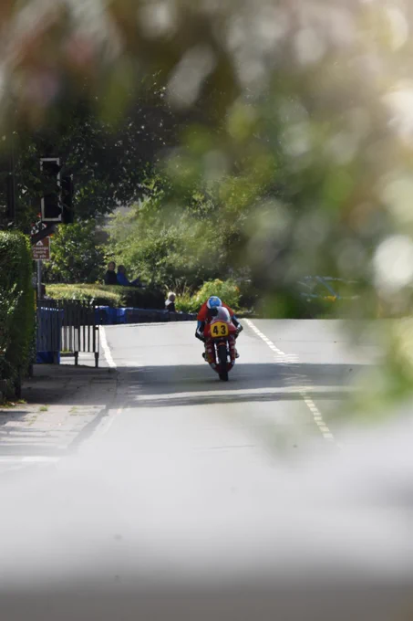 Harley Rushton (Newcomer) seen here on the straight approaching Parliament Square 