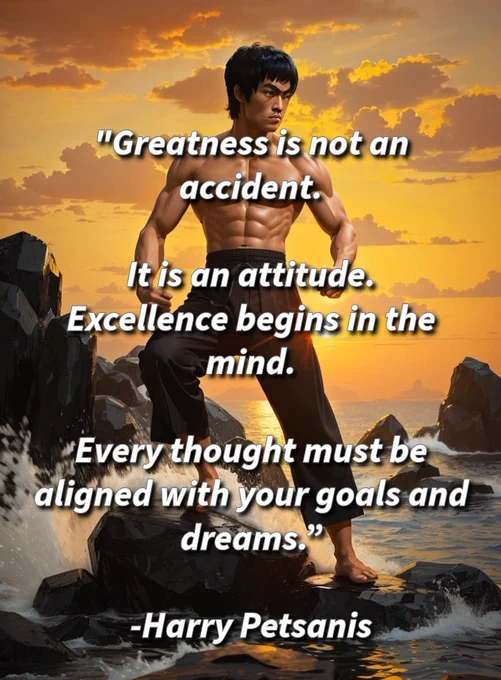 "Greatness is not an accident.
It is an attitude.  

Excellence begins in the mind.

Every thought must be aligned with your goals and dreams."

-Harry Petsanis 

#greatnessmindset  
#excellenceinmind  
#goalalignment  
#attitudeofsuccess  
#LifeCoach
#Mindset
#MindsetCoach
#MindsetMentalist

"Greatness Begins with the Right Mindset" by Harry Petsanis