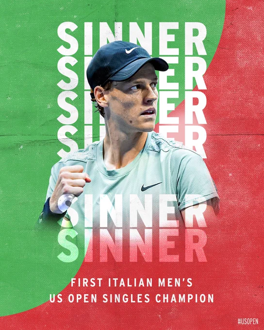 Jannik Sinner is First Italian Men's US Open Singles Champion