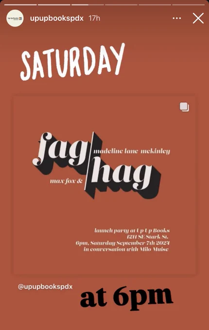 Poster with event details by Kyle Lane-McKinley