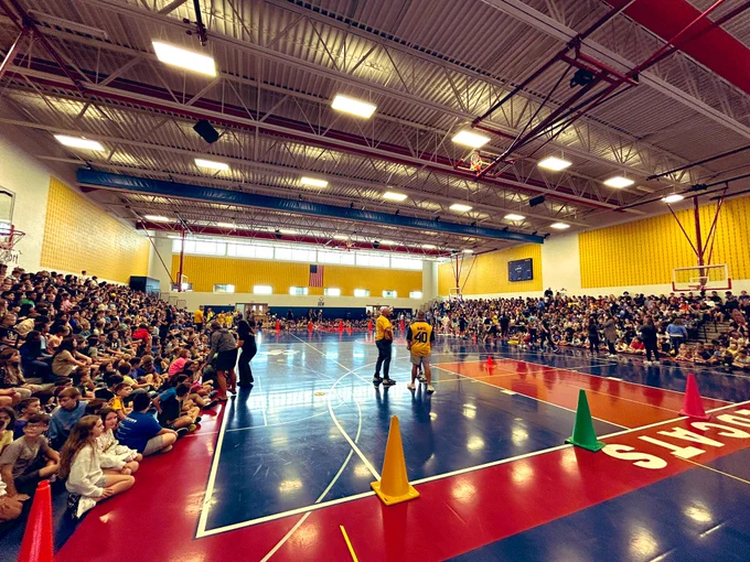 Picture of whole school at Pep Rally.