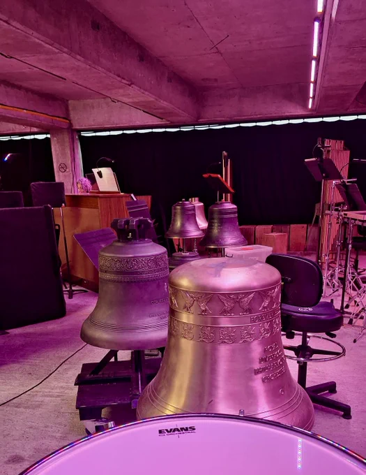 Six bells in a multi-storey car park