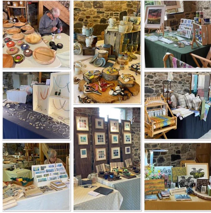 A array of art and crafts ready for you to look at if your near Haytor.
