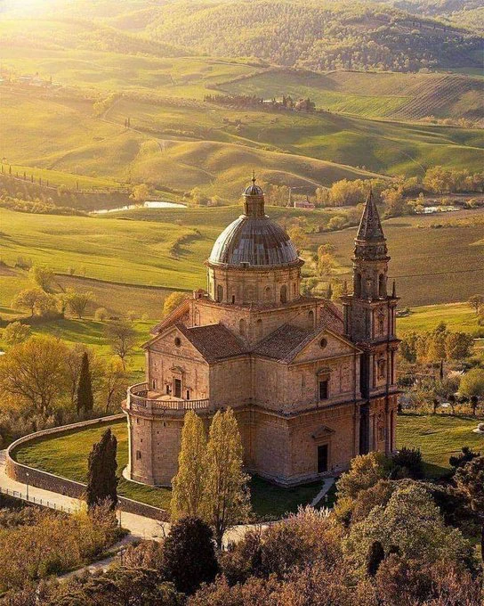 The Church of San Biagio in Montepulciano is a stunning example of Renaissance architecture tucked away in the Tuscan countryside. Its symmetry and elegant design make it a hidden gem, often overlooked by tourists rushing to more famous sites. The church’s serene setting amidst rolling vineyards only adds to its timeless beauty, making it a must-visit for those exploring Tuscany.

Credit: @histories_arch