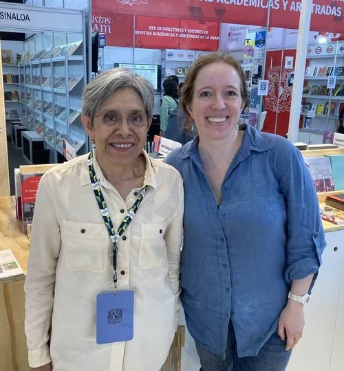  Camelia Romero Millán (Colegio de México) and President-elect Laura Martín (Wisconsin-Madison).