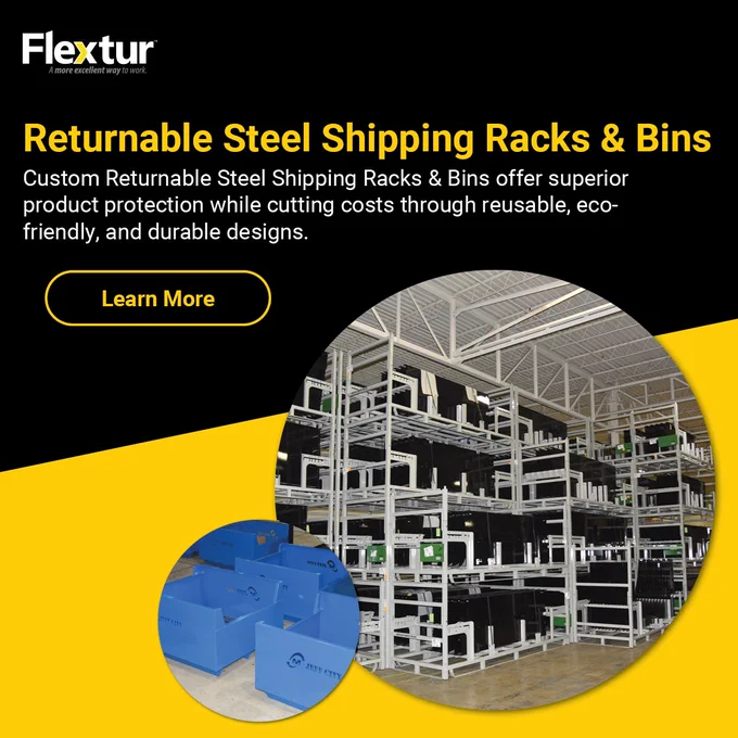 Retrunable Steel Shipping Racks & Bins