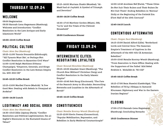 Image of programme. For plain text, follow the link in the next Tweet.