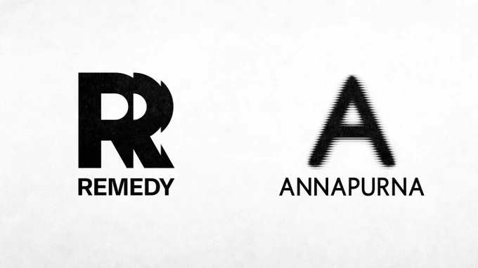 Remedy Entertainment and Annapurna logos together, black on a white background.