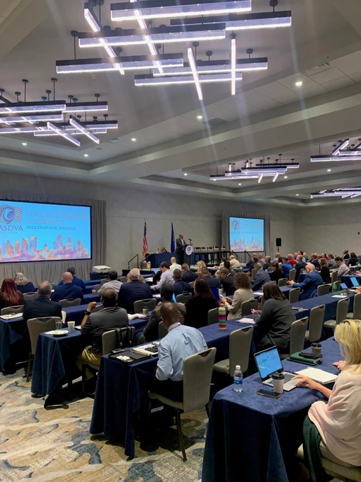 Assistant Secretary James D. Rodriguez speaks at the National Association of State Directors of Veterans Affairs' Annual Training Conference. 