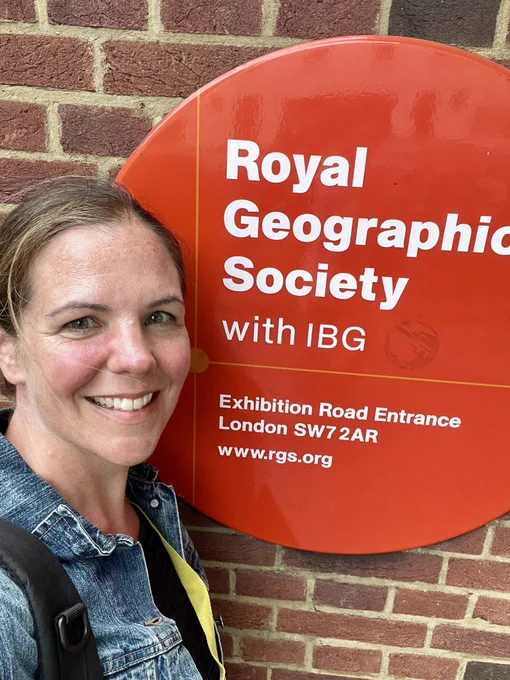 Me, outside the RGS building.