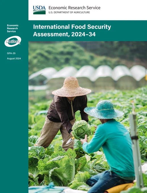 A report cover for the International Food Security Assessment, 2024-34