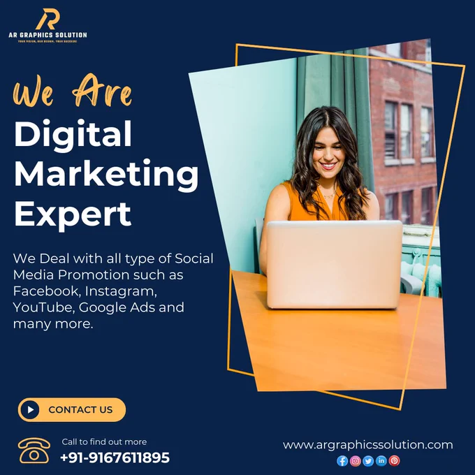We Deal all  type of Social Media Promotion.

Contact us today!
Call or Whatsapp: 9167611895

Visit: www.argraphicssolution.com
.
.
.
.
#argraphicssolution #argraphics #socialmediamanager #business #googleads #facebookads #viral #viralpost #bhfyp #socialmediamarketing