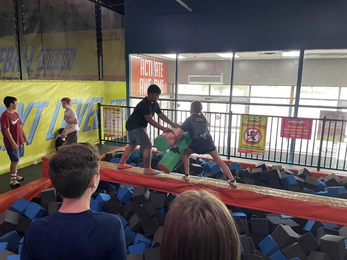 6th grade welcome trip to Urban Air. 