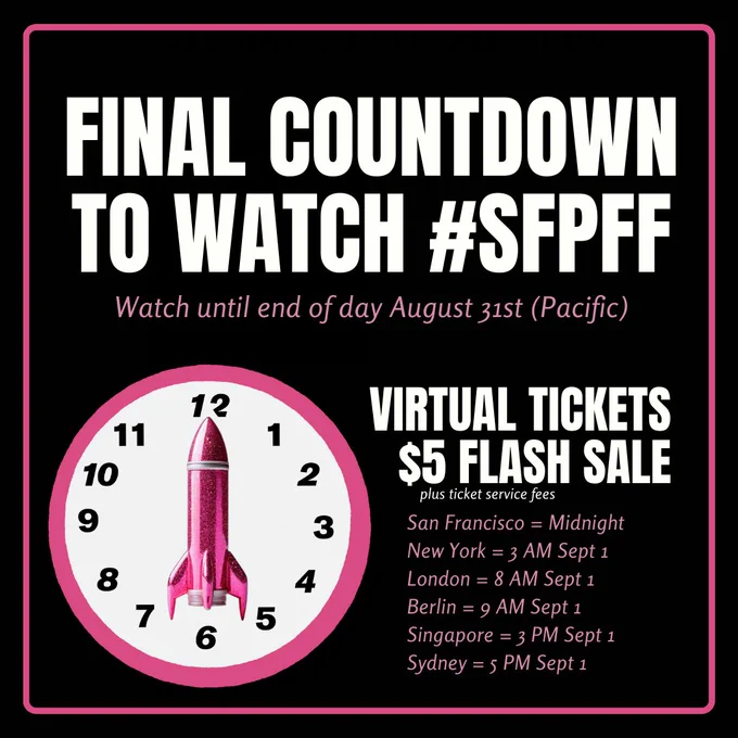 Final countdown to watch SFPFF - get virtual tickets