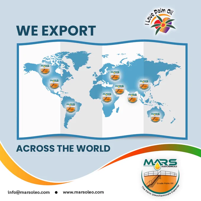 Palm oil Supplier, Malaysian Palm oil Exporter, Mars Oleochemicals.
