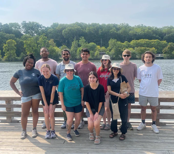 Ned lab! Group photo on the dock