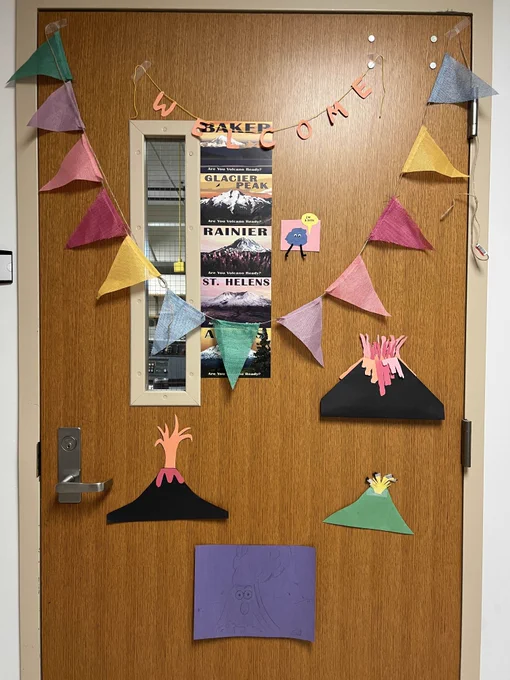 the best volcano decor a gal could've asked for